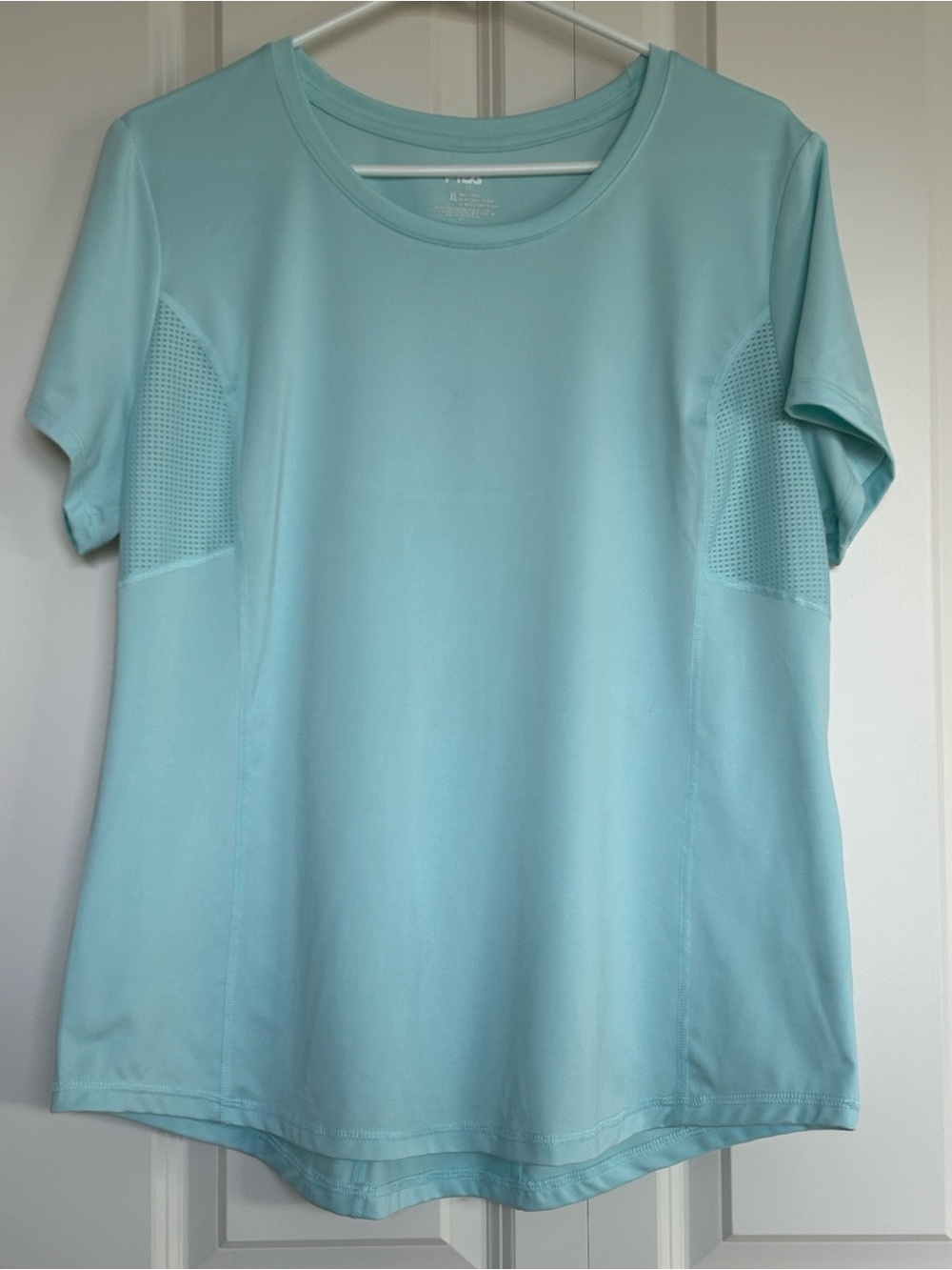 Women’s FILA Short Sleeve Performance Tee | Pale Blue | Size XL